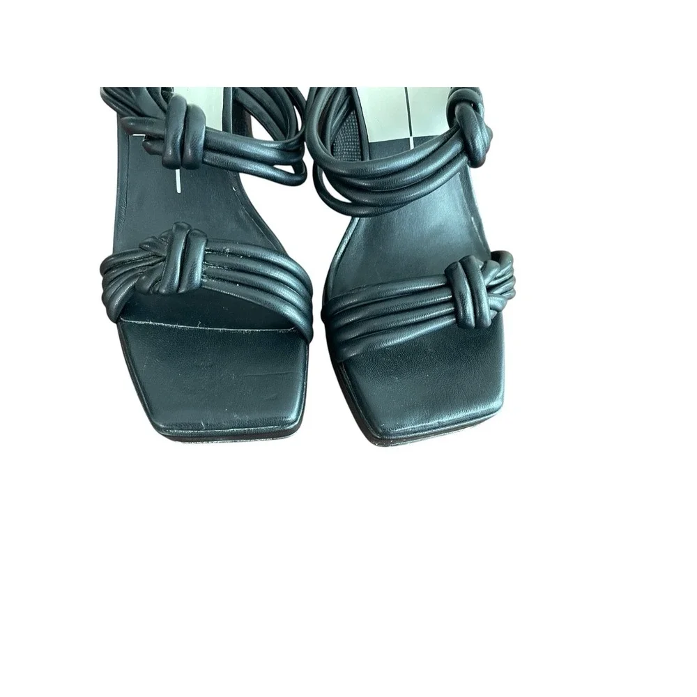 Dolce Vita Chunky Platform Strappy Slip On Heel Black 7.5 Platform